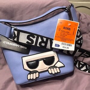 Periwinkle crossbody with Guitar strap